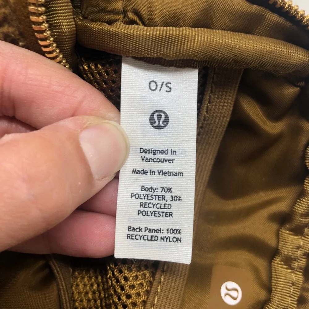 Lululemon Everywhere Fleece Belt Bag Burnt Caramel Beige One Size Small Active